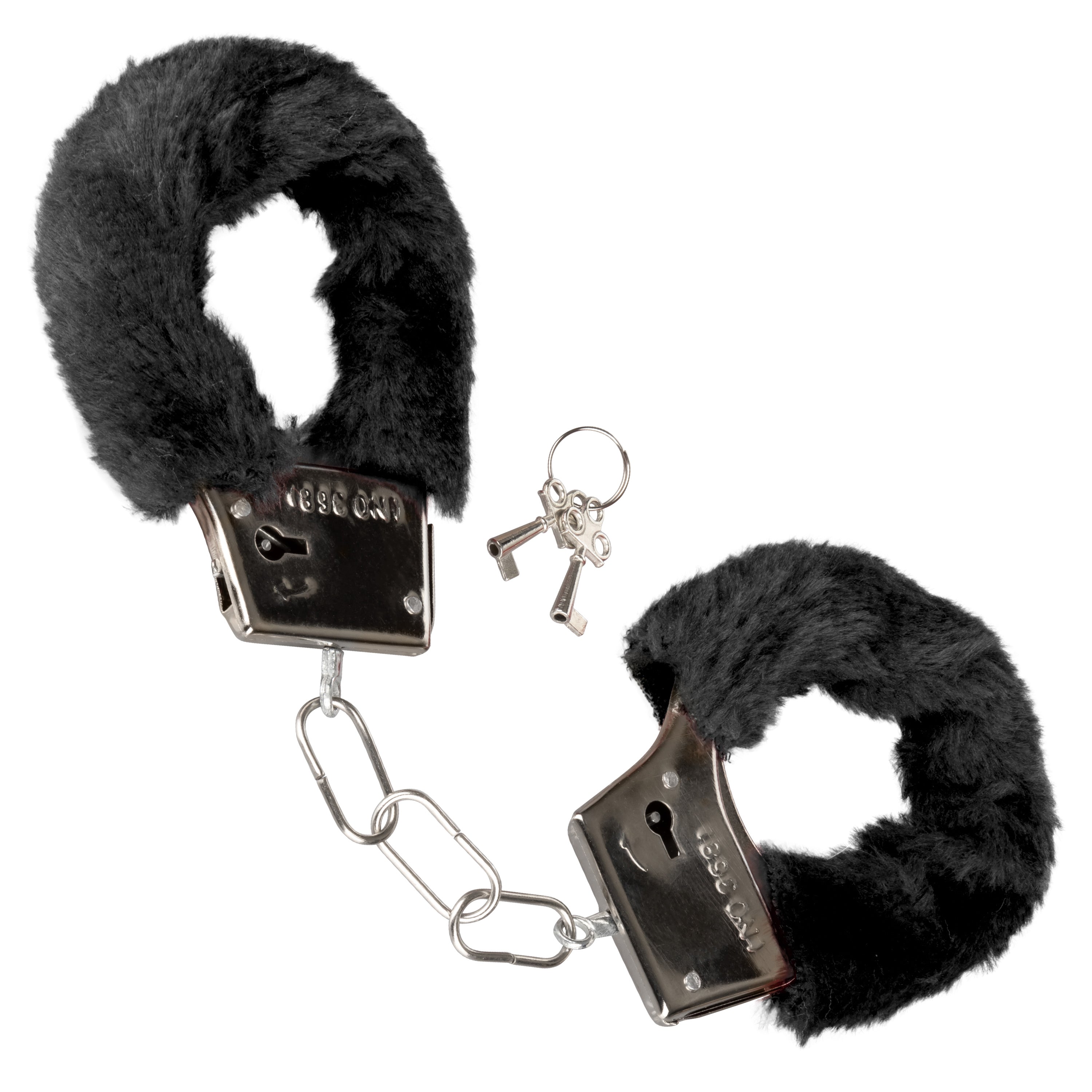Playful Furry Cuffs (Black) – Adjustable Faux Fur Handcuffs > Bondage Gear > Handcuffs