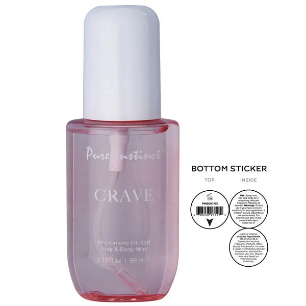 Pure Instinct Crave Pheromone Hair and Body Mist – 3.35oz Body Mist > Essentials > Aphrodisiacs