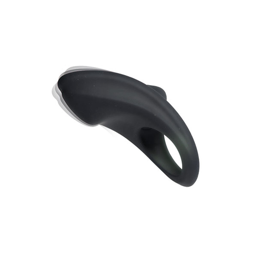 Overdrive Plus Cock Ring Black > Cock Ring > Vibrating