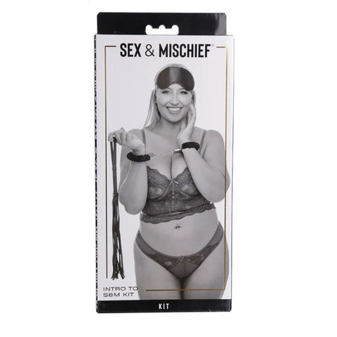 Sex & Mischief 3 Piece Intro to S&M Kit with 40 cm Whip > Bondage Gear > Bondage Kits