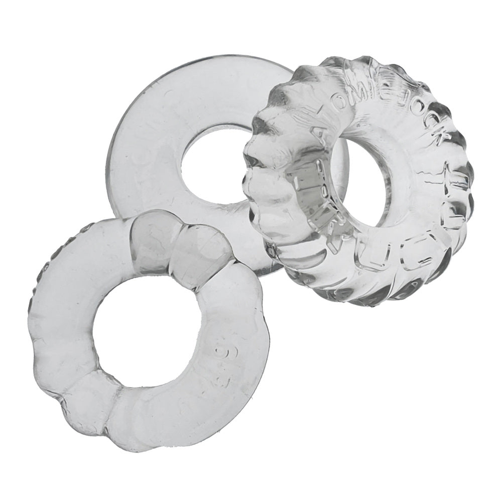 Oxballs Bonemaker (Black) Cockring 3 Pack – Durable Cockring Set Secondary image