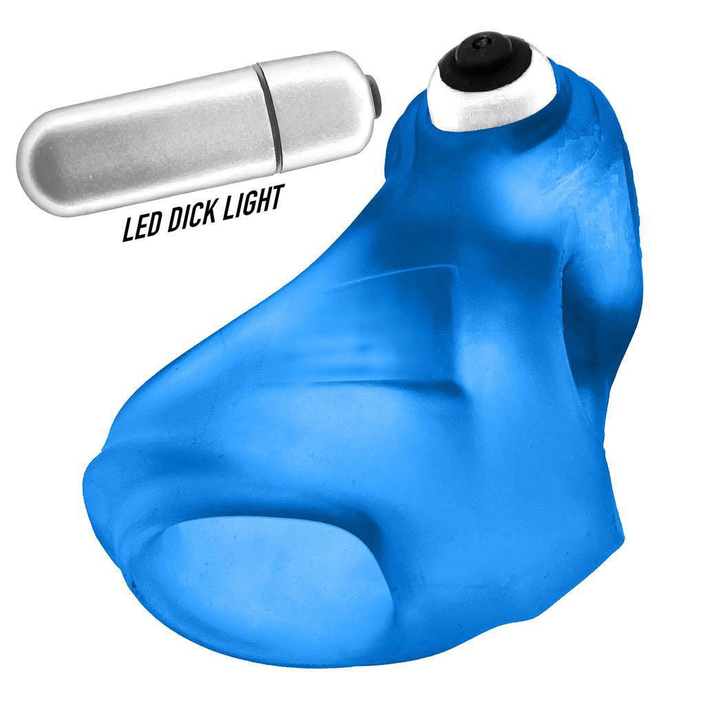 Oxballs Glowsling LED Cocksling in Blue Ice for Men COCK RINGS Sling