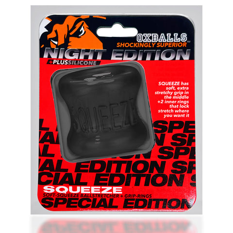 Oxballs Squeeze Ballstretcher Plus Silicone Special Edition Night Black Ball Stretcher