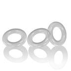 Oxballs Willy Rings 3-Pack Stretchy Clear Cockrings Set > Cock Ring > Sets