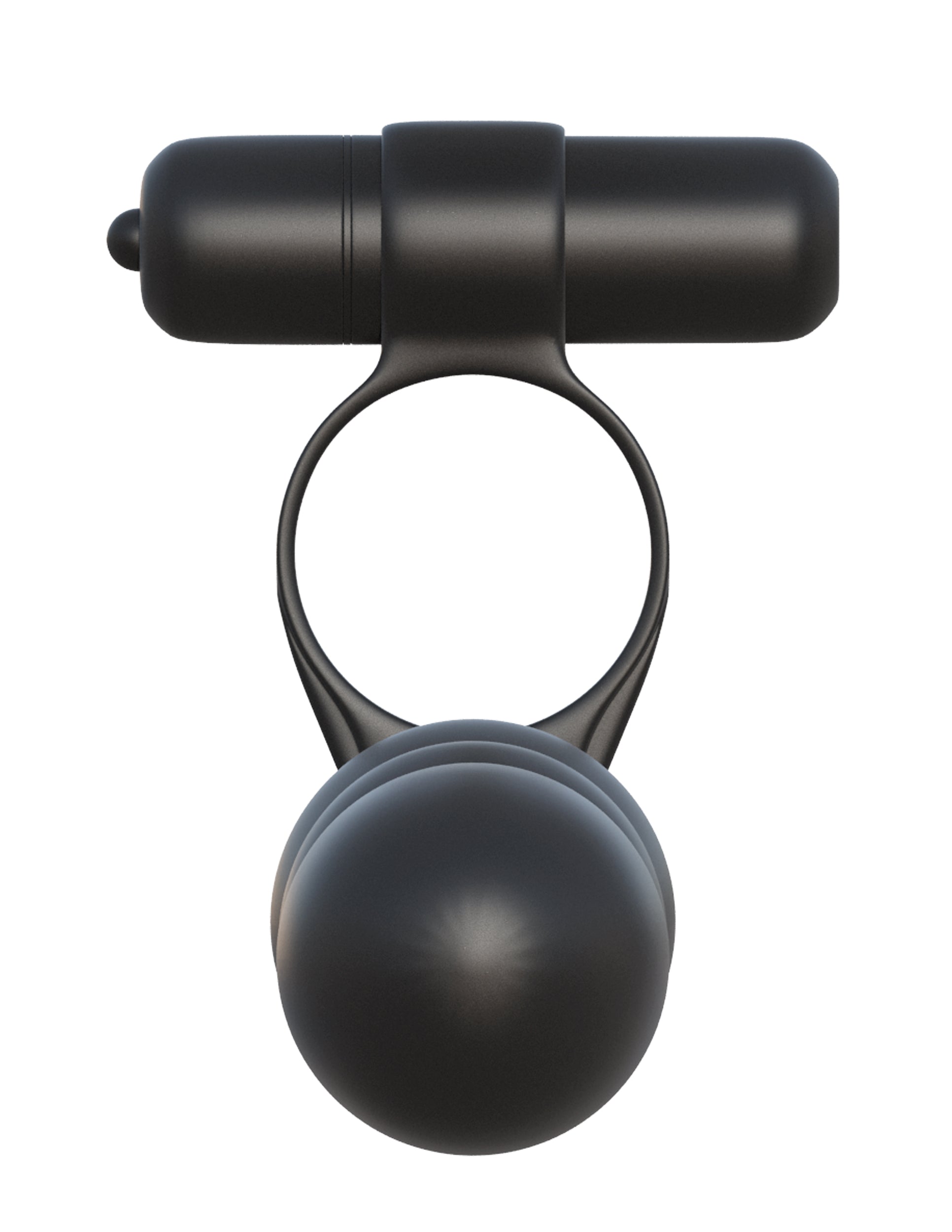 Fantasy Posable Partner Double Penetrator Black Silicone Toy COCK RINGS