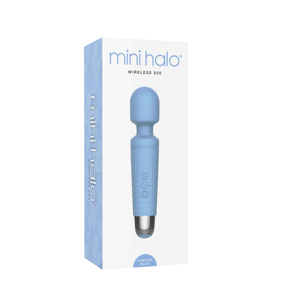Shibari Mini Wand Halo (Powder Blue) – Powerful Wand Massager with 20 Vibration Patterns and Bendable Neck > Sex Toys > Mini Massagers