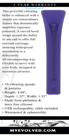 Evolved Full Coverage Stimulator Purple Vibrators