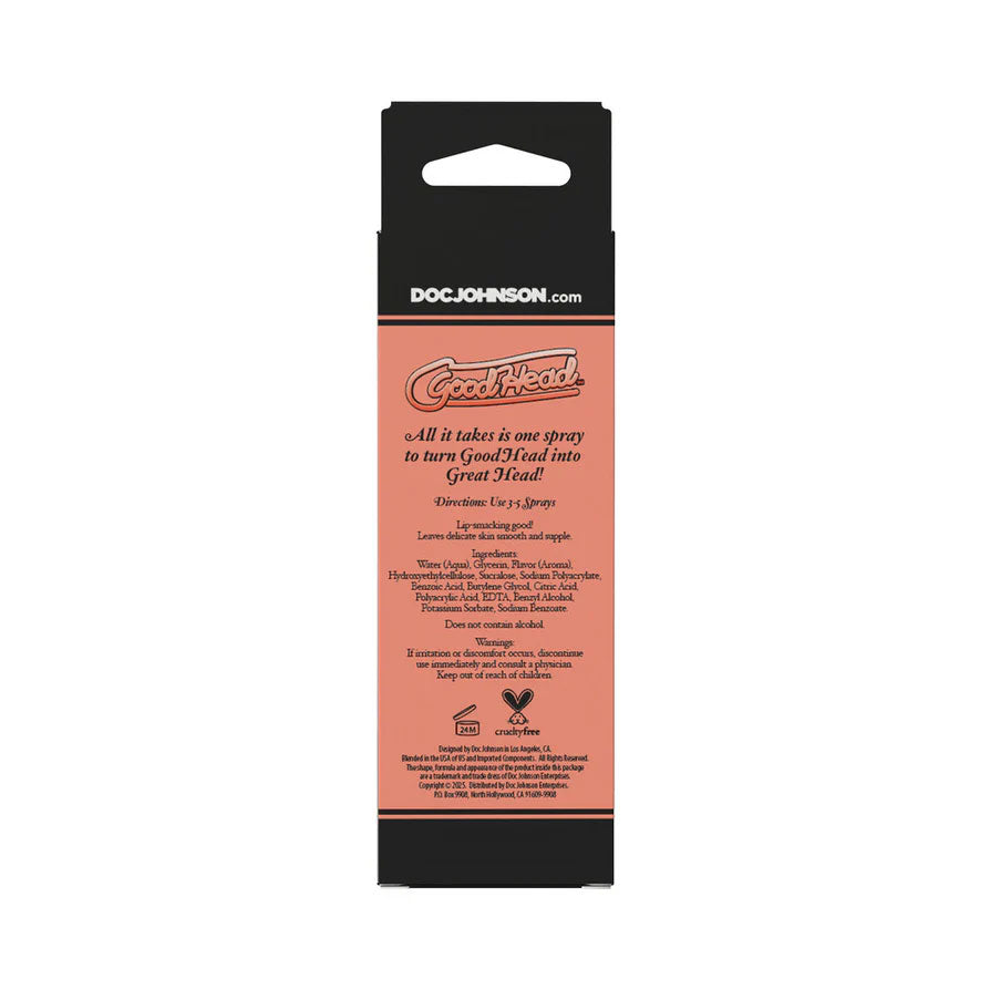 Goodhead Juicy Head Peach Bellini – Dry Mouth Spray 2oz > Lube > Oral Gels & Sprays