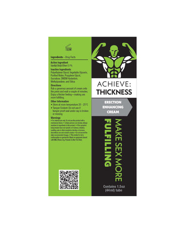 Achieve: Thickness - Erection Enhancing Cream for Men 44 ml ENHANCERS