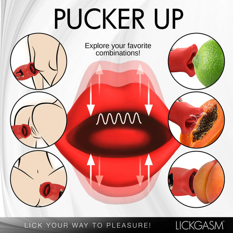 Lickgasm Kiss and Tell Mini Clitoral Vibrator Red Edition