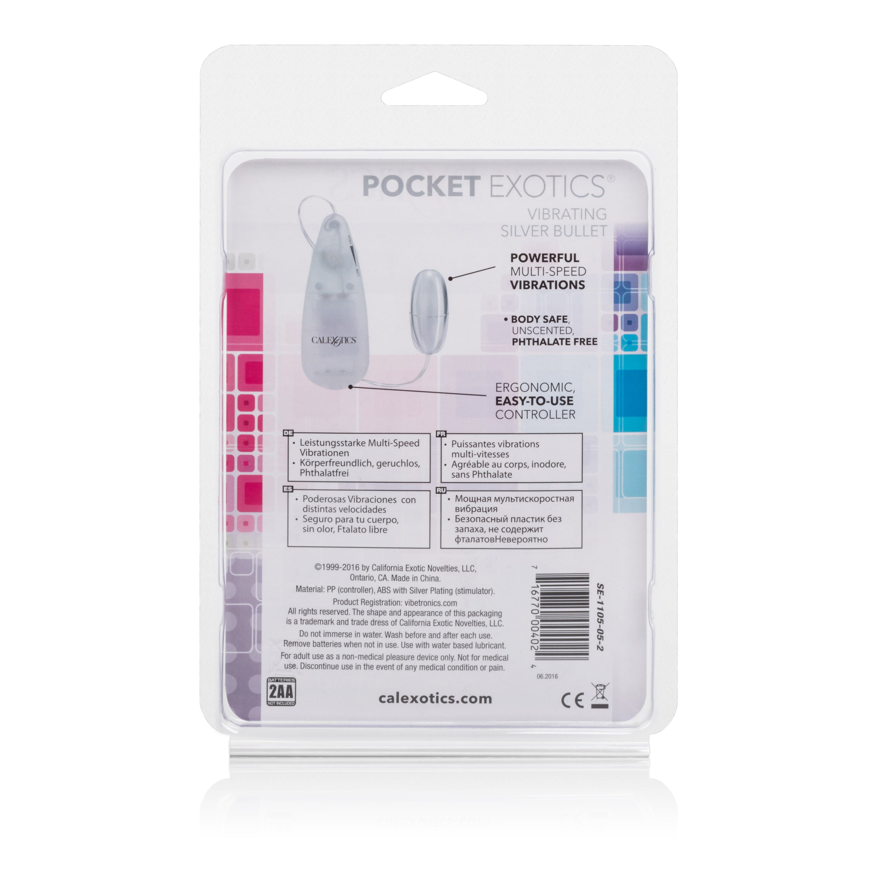 Pocket Exotics Vibrating Silver Bullet Compact Intimate Toy BULLETS
