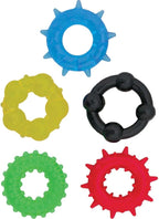 Waterproof Pleasure Rings Set With 5 Sizes And Styles TPE > Cock Ring > Sets