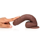 7 Inch Silicone Dildo with Realistic Head and Balls Light > Dildos > Realistic Dildos