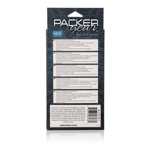Packer Gear Brief Harness Xtra Small to Small Bodyforms