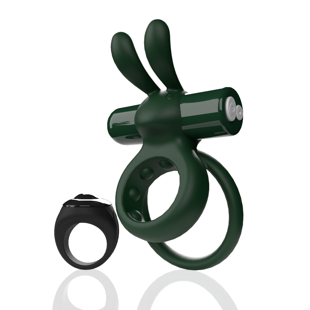 Ohare Remote Control (Green) – Waterproof Rechargeable Wearable Rabbit Vibrator with Double-Ring Design > Sex Toys > Couples Toys