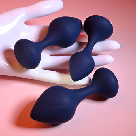 Playboy Pleasure Tail Trainer Butt Plugs Set of 3 Sizes > Anal Range > Butt Plug Kits