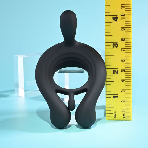 Playboy Pleasure Triple Play USB Rechargeable Cock Ring With Wireless Remote Cock Rings Vibrating