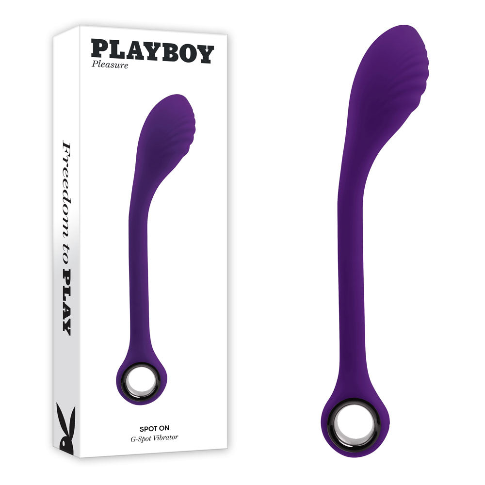 Playboy Pleasure SPOT ON G-Spot Vibrator with 3 Speeds Purple Vibrators - G Spot