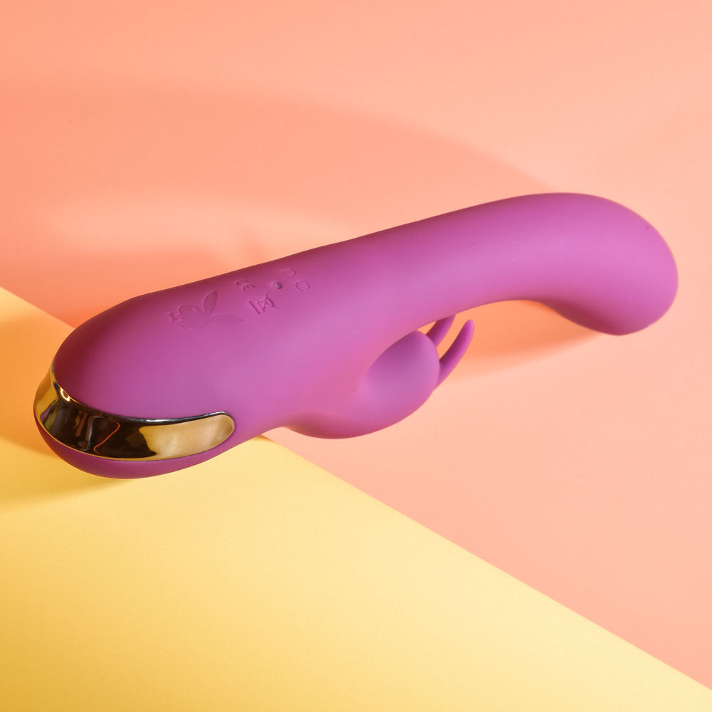 Playboy Pleasure THUMPER Velvet Silicone Rabbit Vibrator VIBRATORS-RABBIT