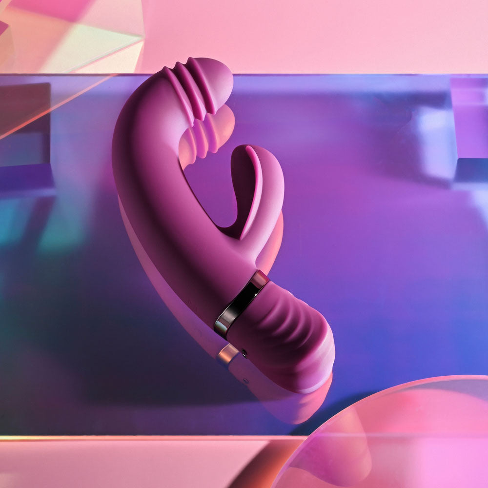 Playboy Pleasure TAP THAT 16.5cm G-Spot Vibrator with Tapping Action > Vibrators > Ladies > Rabbit Multi