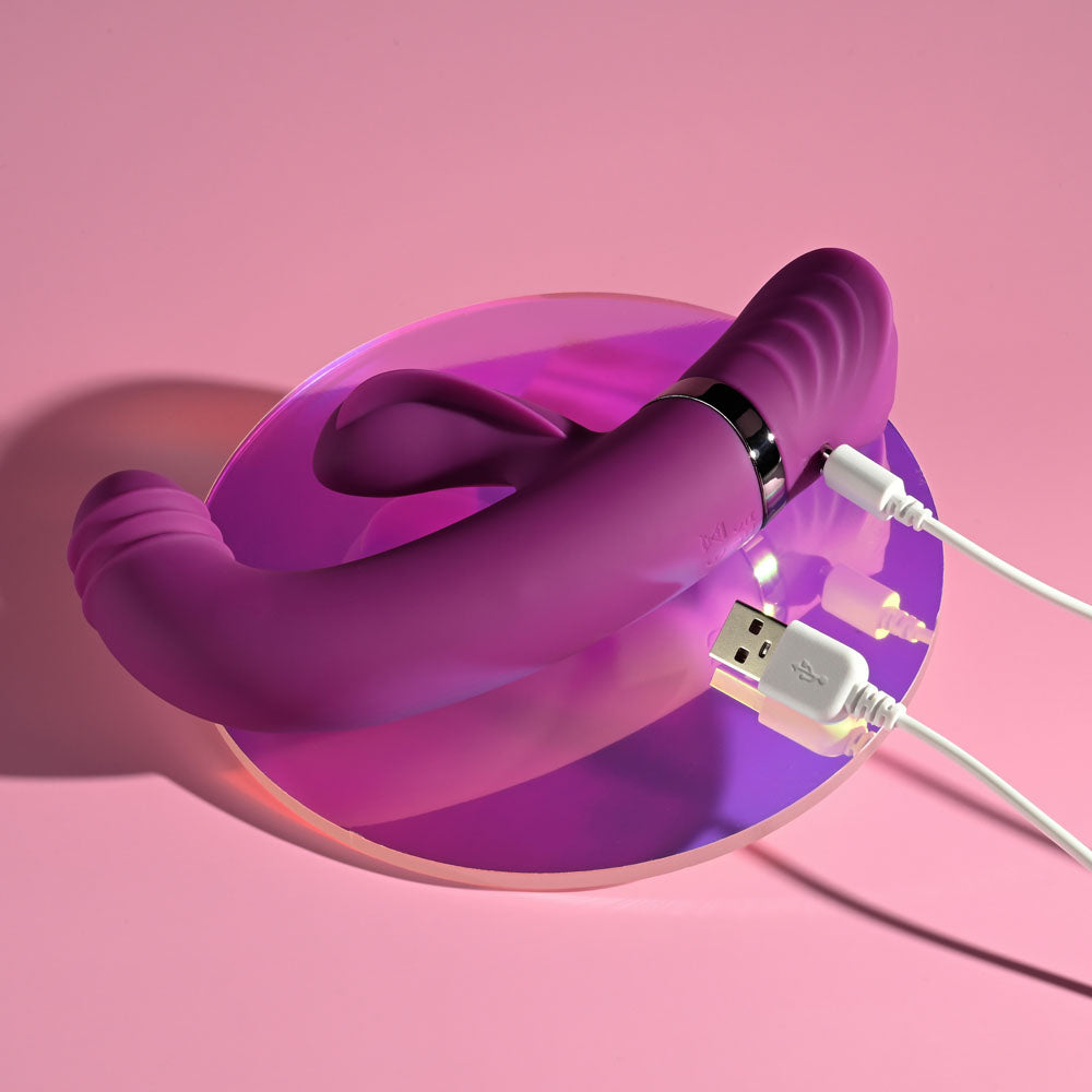 Playboy Pleasure TAP THAT 16.5cm G-Spot Vibrator with Tapping Action > Vibrators > Ladies > Rabbit Multi