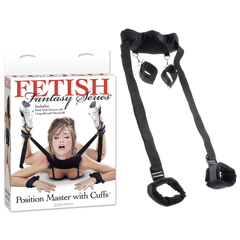 Fetish Fantasy Series Position Master With Cuffs Restraint Set Black Bedroom Play Gear