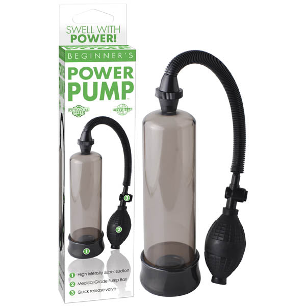 Beginner's Power Pump Smoke Penis Pump - 7.5" x 2.1" Insertable > Pumps > Penis Pumps