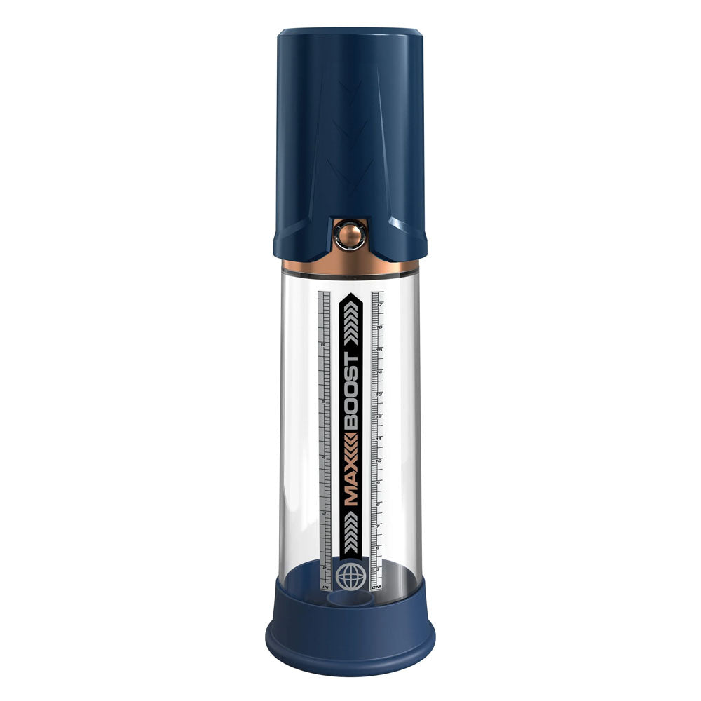 Pump Worx Max Boost Penis Pump in Blue PUMPS Male Electric