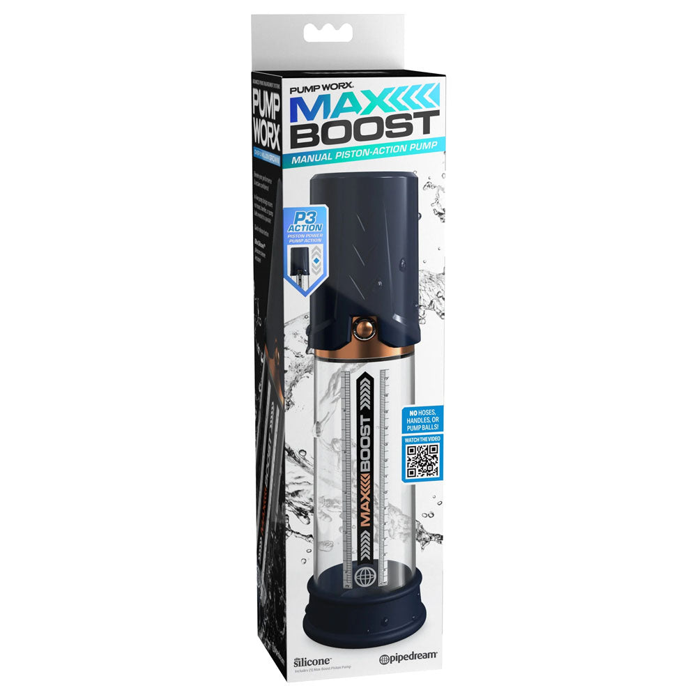 Pump Worx Max Boost Penis Pump in Blue > Pumps > Penis Pumps Electric