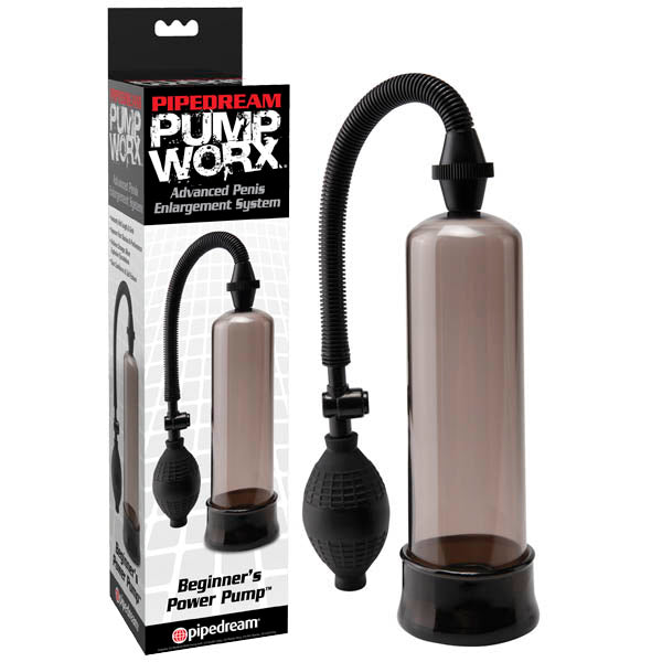 Pump Worx Beginner Power Pump Smoke Penis Pump Black PUMPS