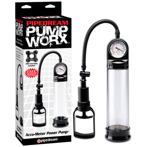 Pump Worx Accu-Meter Power Penis Pump for Male Enhancement Black > Pumps > Penis Pumps Performance
