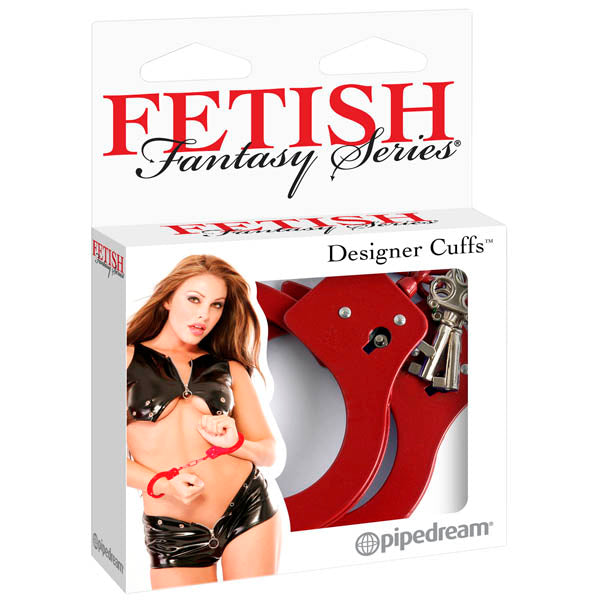 Fetish Fantasy Series Designer Hand Cuffs for Adventure and Excitement Red Restraints