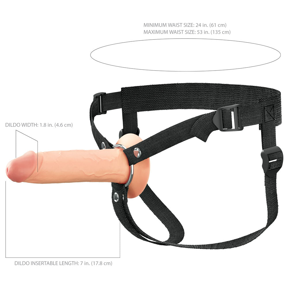 Fx Elite 7 Inch Hollow Silicone Strap-On – Elite Silicone Strap-On > Dildos > Hollow Strap Ons