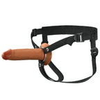 FX Elite 7 Inch Silicone Hollow Strap On in Tan > Dildos > Hollow Strap Ons