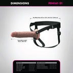 Fantasy X-Tensions Elite 9 Inch Hollow Strap-On (Light) – Silicone Strap-On > Dildos > Strap On Dildos