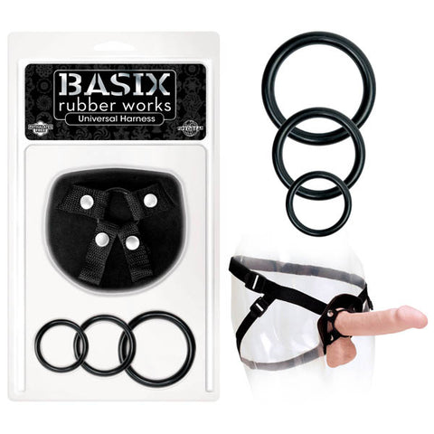 Basix Rubber Works Universal Harness Strap-On Harness Regular Size