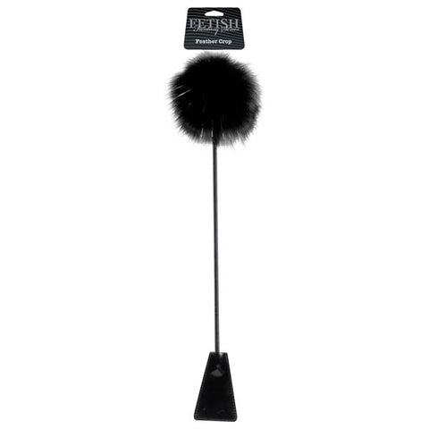 Fetish Fantasy Series Limited Edition Feather Crop Black Whips & Paddles