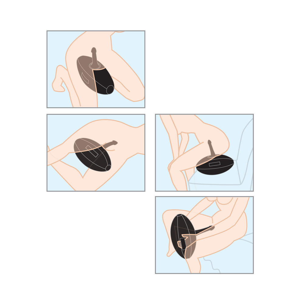 Fetish Fantasy Series Body Dock (Black) – Inflatable Love Seat > Sex Toys > Sex Positioners