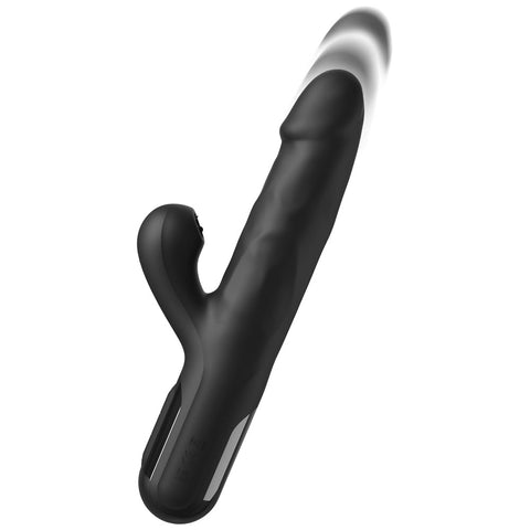 Ffs Sonix Silicone Thruster 22 Cm Usb Rechargeable Thrusting Vibrator with Flicking Clit Stimulator VIBRATORS-RABBIT