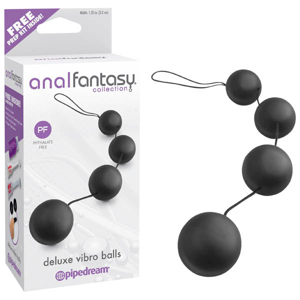 Anal Fantasy Collection Deluxe Vibro Balls Black > Anal Range > Anal Beads