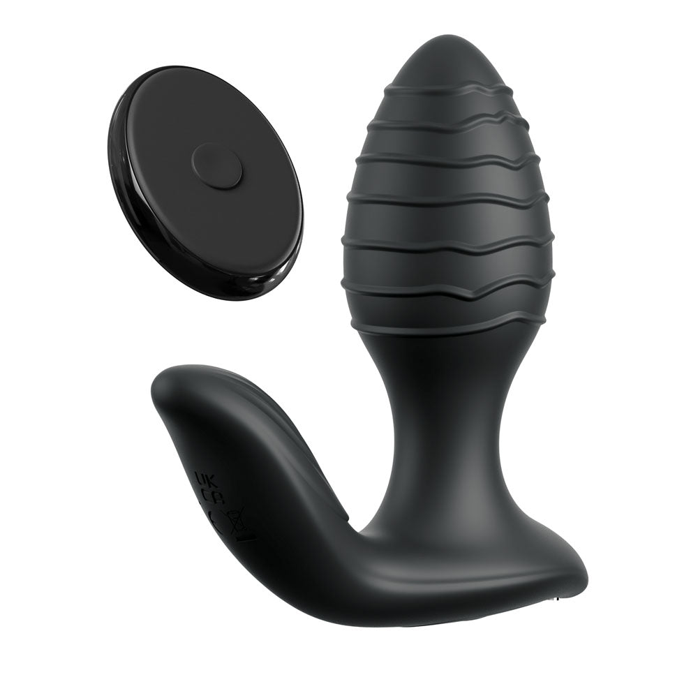Anal Fantasy Elite Gyro Milk Pro Black 4.25" Prostate Stimulator > Anal Range > Prostate Plugs