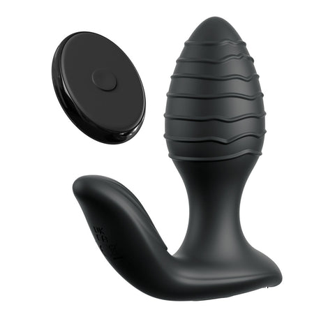 Anal Fantasy Elite Gyro Milk Pro Black 4.25" Prostate Stimulator > Anal Range > Prostate Plugs