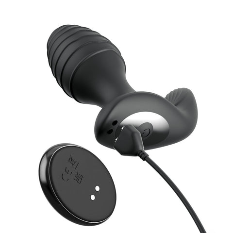 Anal Fantasy Elite Gyro Milk Pro Black 4.25" Prostate Stimulator > Anal Range > Prostate Plugs