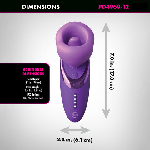 Fantasy for Her Pleasure Sucker Sucking Licking and Vibrating Stimulator Air Pulsation