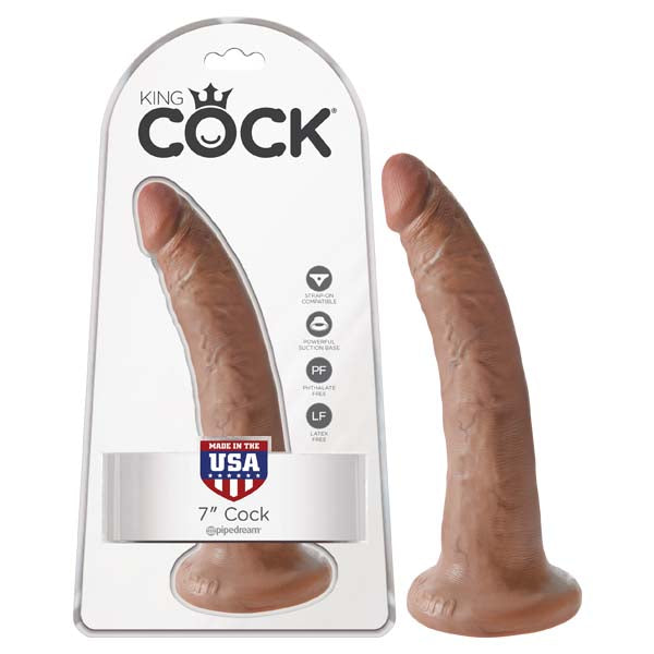 King Cock 7 Inch Tan Realistic Silicone Dildo > Dildos > Realistic Dildos
