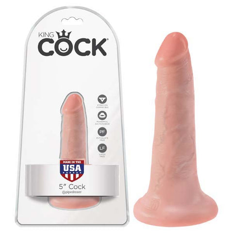King Cock 5 Inch Light – Realistic Handcrafted Dildo Beige Dongs Realistic