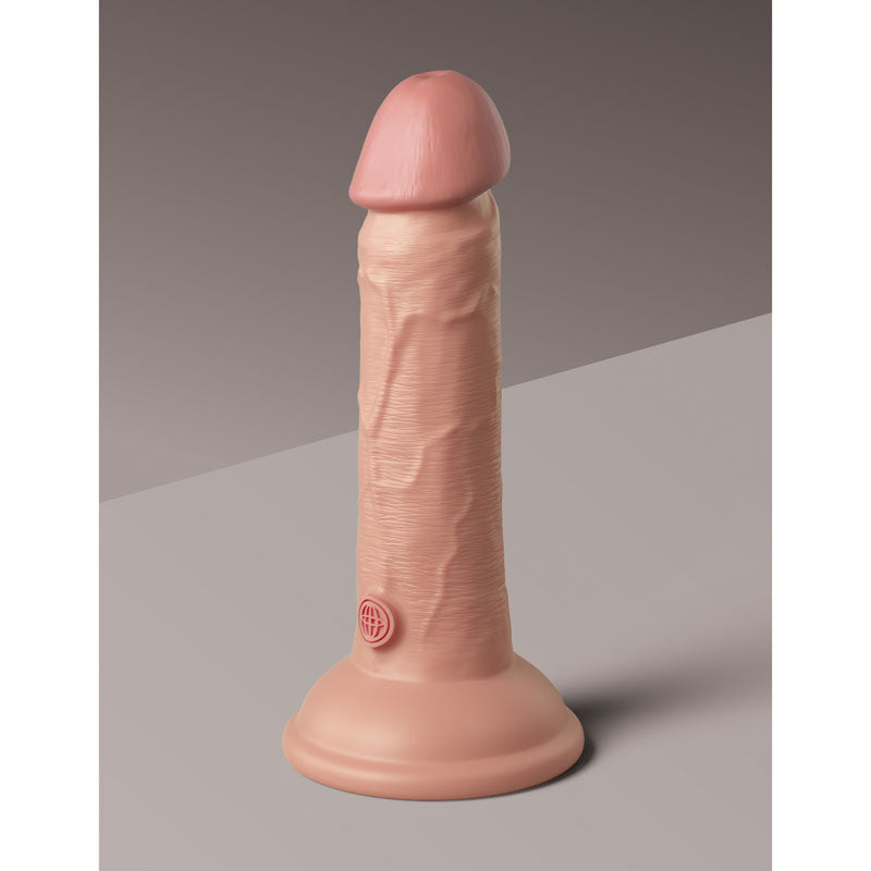 King Cock Elite 6 Inch Dual Density Silicone Dildo Flesh Dildos & Dongs