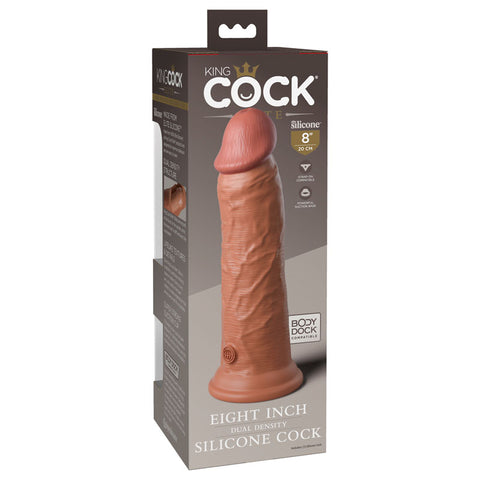 King Cock Elite 8 Inch Dual Density Dildo Tan 20.3 Centimeter Dong Dildos & Dongs