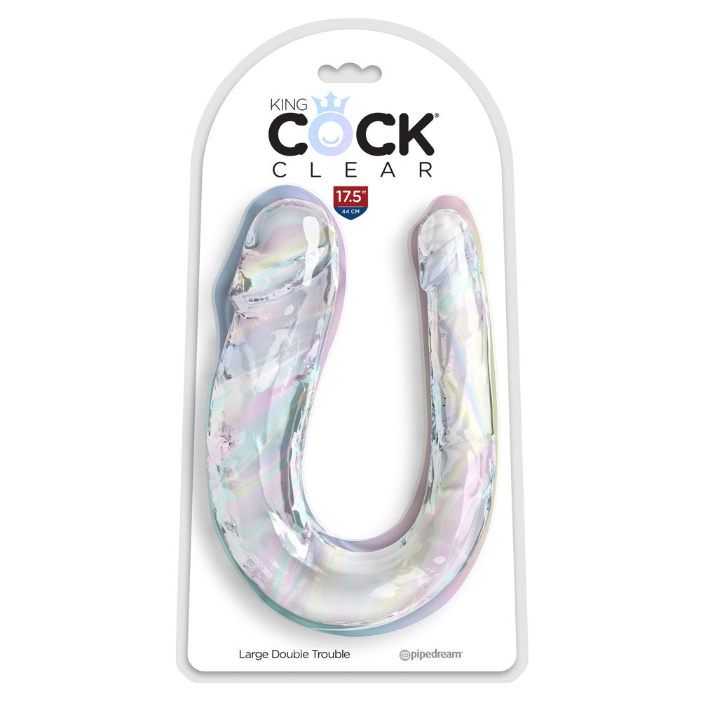 King Cock Large Double Trouble 44cm Double-Ended Dildo > Dildos > Double Dildos