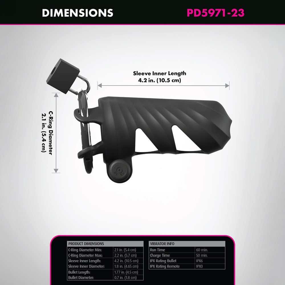 Fantasy C-Ringz (Black) – Remote-Controlled Vibrating Cock Blocker > Cock Ring > Vibrating